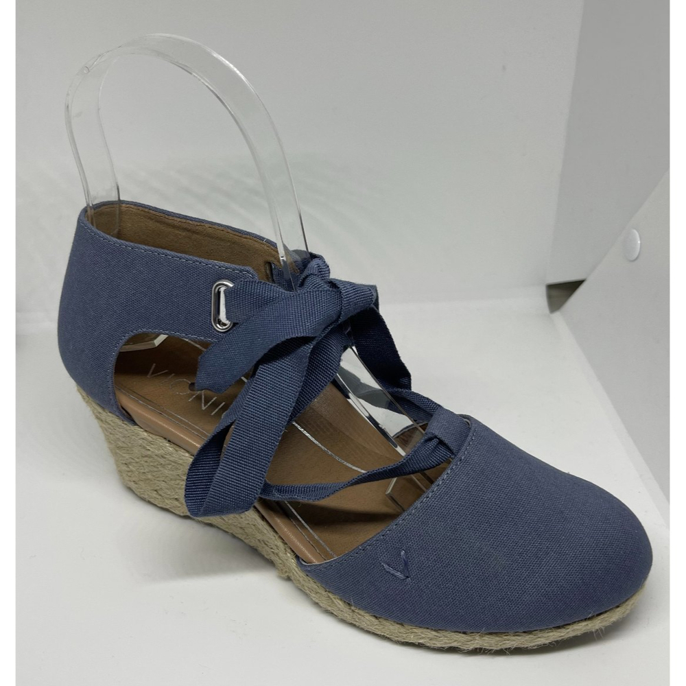 VIONIC Kaitlyn Wedge Blue Sandal - Picture 9 of 11